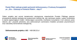 EKO - EDUKACJA W POWIECIE PILSKIM - ETAP II
