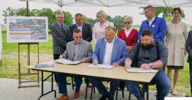 „Budowa chodnika przy drodze powiatowej  nr 1052P na odcinku Górka Klasztorna - Wiktorówko - etap II"