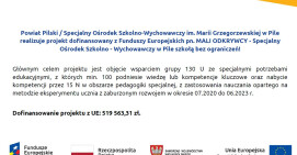 MALI ODKRYWCY - Specjalny Ośrodek Szkolno - Wychowawczy w Pile szkołą bez ograniczeń!