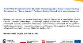 "Gotowi do pracy" - Powiatowe Centrum Edukacji w Pile szkoli zawodowców