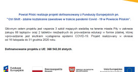 Ctrl Shift - zdalne kształcenie zawodowe w trakcie pandemii Covid - 19 w Powiecie Pilskim