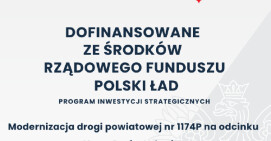 Modernizacja drogi powiatowej nr 1174P na odcinku Nowy Dwór-Leżenica