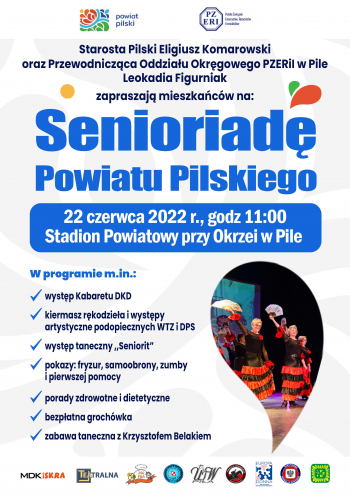 Senioriada Powiatu Pilskiego- spotkanie seniorów na stadionie przy Okrzei 