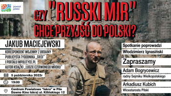 Czy "Russki mir" chce przyjść do Polski? Spotkanie autorskie