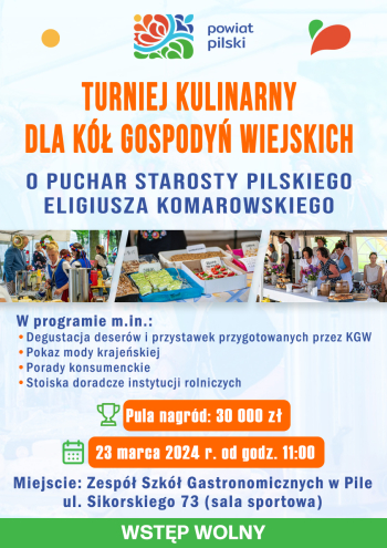Turniej Kulinarny dla KGW o Puchar Starosty Pilskiego 