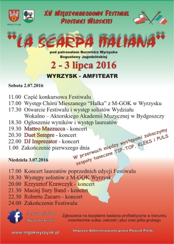 Festiwal Piosenki Włoskiej La Scarpa Italiana w Wyrzysku