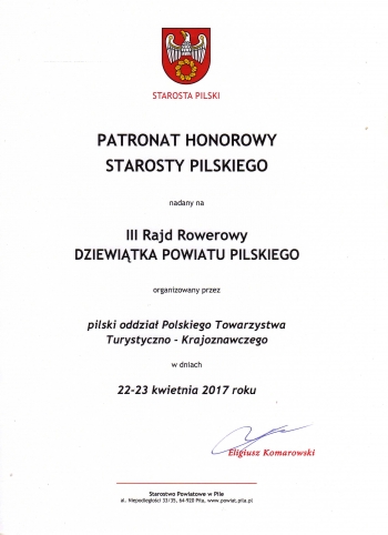 III Rajd Rowerowy "Dziewiątka Powiatu Pilskiego" - dzień drugi