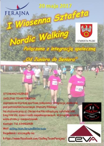 I Wiosenna Sztafeta Nordic Walking "Od juniora do seniora"