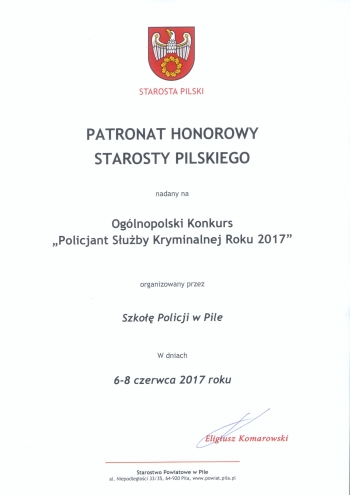 Ogólnopolski Konkurs "Policjant Służby Kryminalnej 2017"