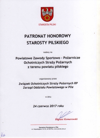 Powiatowe Zawody Sportowo-Pożarnicze OSP z terenu powiatu pilskiego