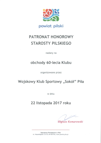 60-lecie WKS  "Sokół" Piła