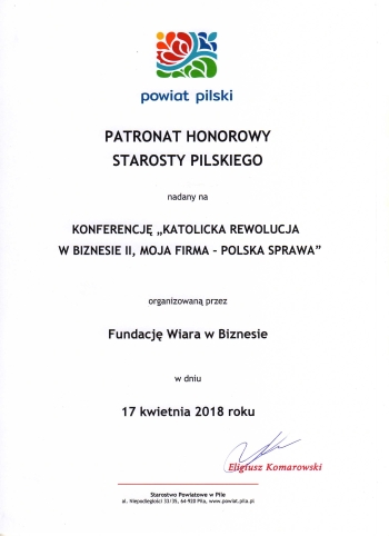 Konferencja "Katolicka Rewolucja w Biznesie II, Moja Firma - Polska Sprawa"
