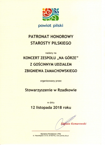 Koncert zespołu "Na Górze" z gościnnym udziałem Zbigniewa Zamachowskiego