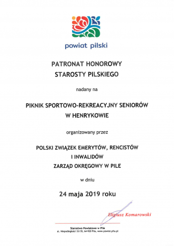 Piknik Sportowo-Rekreacyjny Seniorów w Henrykowie