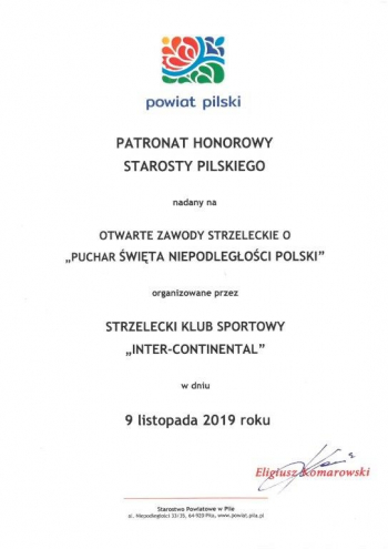 Otwarte Zawody Strzeleckie "Puchar Święta Niepodległości Polski" 