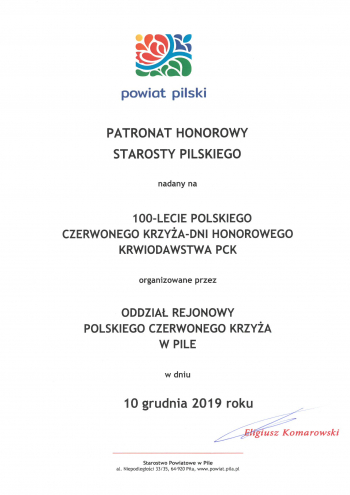 100-lecie Polskiego Czerwonego Krzyża, Dni Honorowego Krwiodawstwa PCK