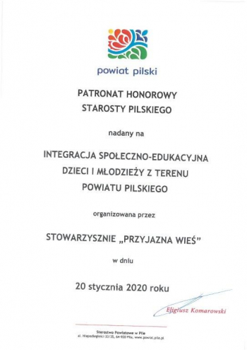 Integracja Społeczno Edukacyjna Dzieci i Młodżieży z Terenu Powiatu Pilskiego