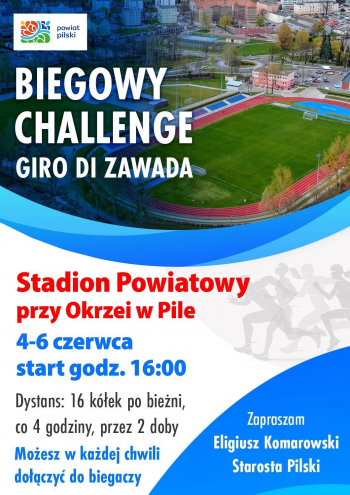 Biegowy Challenge na Stadionie Powiatowym przy Okrzei w Pile