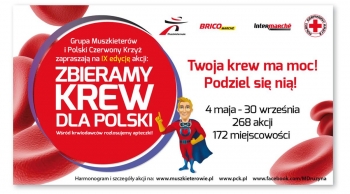 W czwartek „Zbieramy Krew dla Polski”