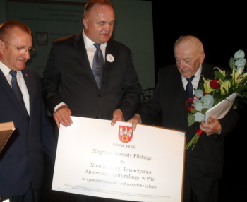Nagroda Starosty Pilskiego dla Niemieckiego Towarzystwa Społeczno-Kulturalnego w Pile