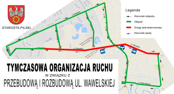 Nowa organizacja ruchu na drodze powiatowej - ul. Wawelska