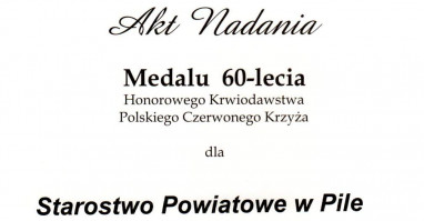 Przewodniczący Krajowej Rady Honorowego Krwiodawstwa Polskiego Czerwonego Krzyża 