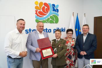 Zarząd Powiatu podziękował za współpracę Wojskowemu Komendantowi Uzupełnień w Pile 