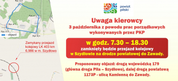 W sobotę zamknięty kolejny przejazd kolejowy w Szydłowie 
