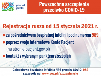 Rejestracja seniorów na szczepienia przeciw COVID-19 