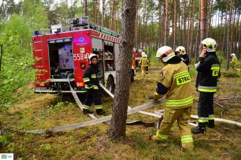 Powiatowe ćwiczenia strażaków w Krępsku 