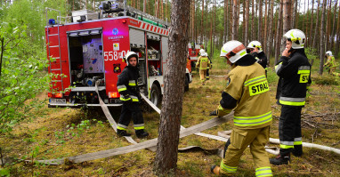 Powiatowe ćwiczenia strażaków w Krępsku 