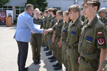 Dzien Kadeta obchodzili uczniowie klas wojskowych działających w Zespole Szkół Technicznych w Pile 