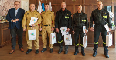 relacja z wizyty drużyny strażaków, którzy wzięli udział w mistrzostwach kraju w ratownictwie wodnymupy ratownictwa wodnego u straosty pils 