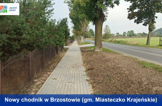 Gmina Miasteczko - chodnik Brzostowo
