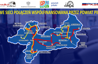 sieć nowych połączeń autobusowych w gminach powiatu pilskiego 