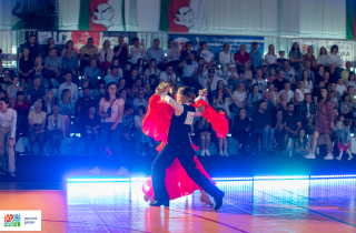 turniej tańca towarzyskiego w hali przy Pola w Pile 