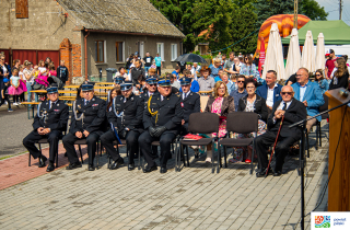 uroczystość odbyła się przed remizą OSP w Nowej Wsi Ujskiej